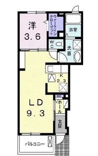 サンシャインII【1階】の間取り