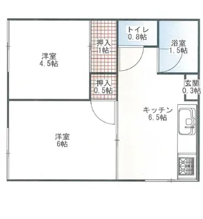 青木ハイツ【1階】の間取り