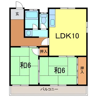 メゾン金子【1階】の間取り