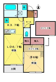 ルトワミツゾウ【1階】の間取り
