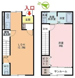 Gran・rioII【1階】の間取り