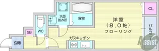 上野ハイツ【1階】の間取り