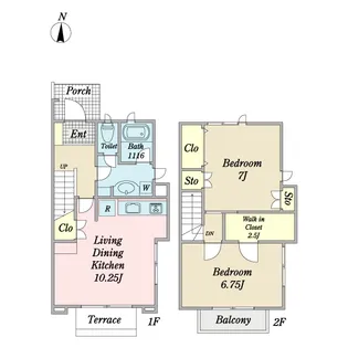 エル・ヴィエント成田西I棟の間取り