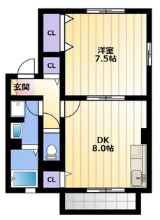 シェ・モア志都呂A【2階】の間取り