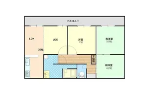 グランデ蒲田【2階】の間取り
