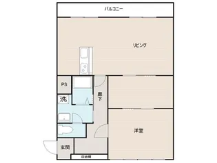 こぐまマンション中野町【1階】の間取り