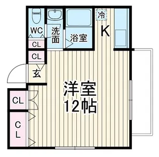 ビバースメント【3階】の間取り