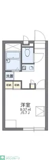 レオパレスエクレール【1階】の間取り