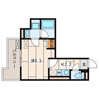 プランドール横浜【1階】の間取り