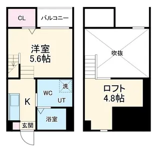 エクレール春日井【1階】の間取り