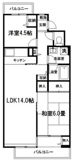 カピス大宮【4階】の間取り