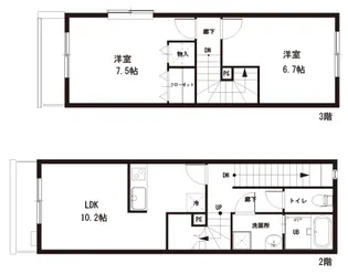 パティオ赤坂【2階】の間取り