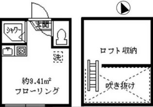 フェリス下高井戸【2階】の間取り