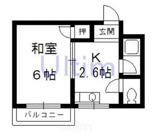 マンション皆栄【2階】の間取り