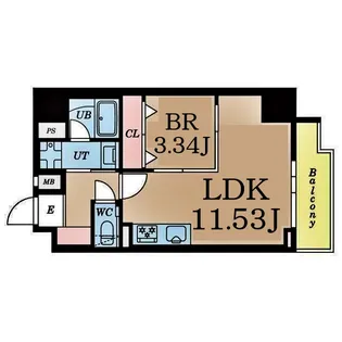 URBANAGE新横浜【7階】の間取り