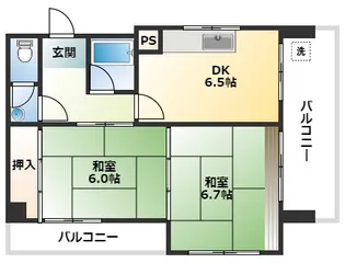 三楽レジデンス【3階】の間取り