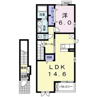M’s garden 檜山【2階】の間取り