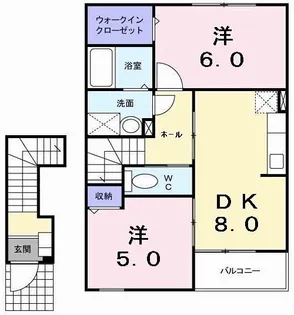 ベル シャトーIII【2階】の間取り