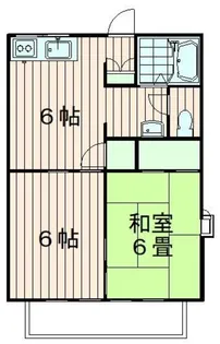 リバーハイツI【1階】の間取り