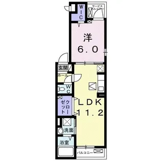 シャローム【1階】の間取り