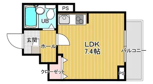 メリディアン神谷沢【3階】の間取り