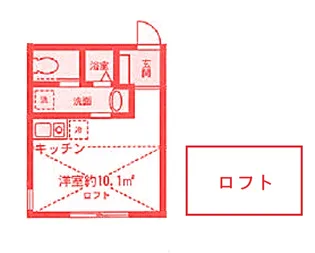 フェリーチェ上反町B棟【2階】の間取り