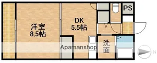 セントラルヒルズB【5階】の間取り