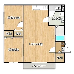 ムーンヒルズII【2階】の間取り