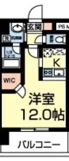 マーベラス南熊本【4階】の間取り