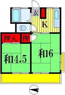 富士コーポ【3階】の間取り