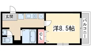 エムプラザ新大阪弐番館【10階】の間取り