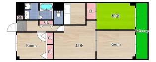 パレ京橋2番館【5階】の間取り