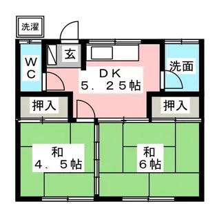 サニーハイツ B棟【2階】の間取り