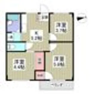 エフィール本庄児玉【3階】の間取り