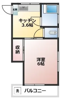 木下コーポ【3階】の間取り