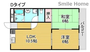 シティハイツ千本南【3階】の間取り