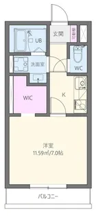 アズール中央【1階】の間取り