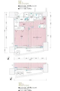 メインステージ東日本橋2【6階】の間取り