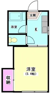 コーポ紫苑【1階】の間取り