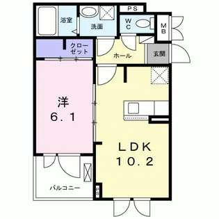 レジデンス KIZU【3階】の間取り