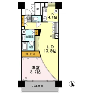 ロイヤルパークス若葉台【2階】の間取り
