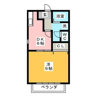 パークハイム中央【1階】の間取り