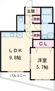 中今泉ヴィラージュマンション【3階】の間取り