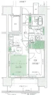 プライムパークス品川シーサイド ザ・レジデンス【15階】の間取り