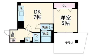 エクセレントコート千葉新宿【1階】の間取り