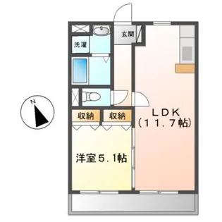 イル・コリーヌII【4階】の間取り