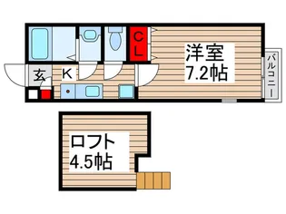 メイプルヒルズ常盤平【1階】の間取り