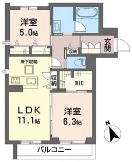 アリエッタ【1階】の間取り