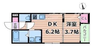 ハーモニーテラス鴫野東【3階】の間取り
