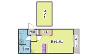 ロフティ三宮【3階】の間取り